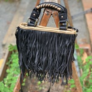Leather Fringe Bag